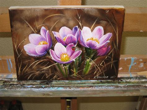 Floral Oil Painting Original Spring Flowers Art Canvas Etsy