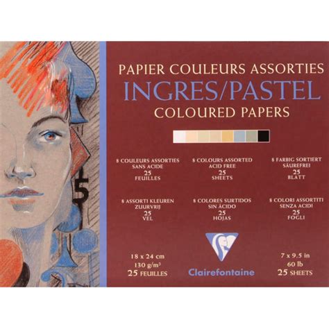 Bloc Encoll Ingres Pastel Couleurs Clairefontaine G