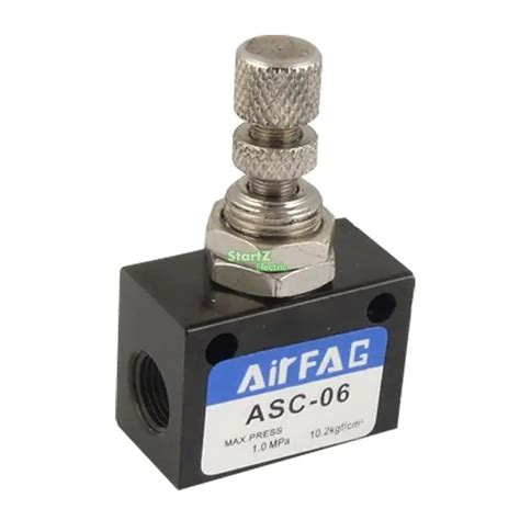 Pneumatic Air ASC Series G1 8 Pipe Bore Flow Control Valve ASC 06 In