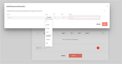 cname records dns snapshot hub  internetx