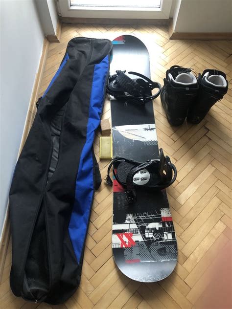 Zestaw Do Snowboardu Buty Deska Z Wiazaniami Pokrowiec D Ba Uty