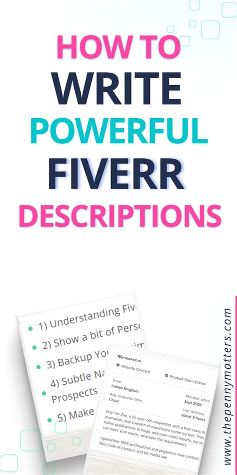 A Good Fiverr Description Speaks The Language Of Your Customer Find