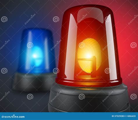 Red And Blue Police Lights Stock Photos - Image: 37529283