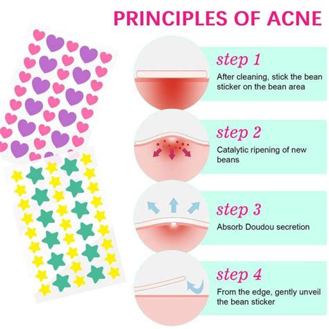 Colorful Cute Star Shaped Hydrocolloid Pimple Patches Acne Patches