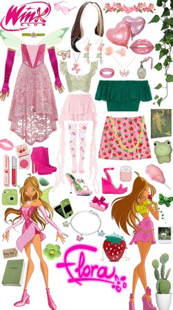 Winx Club Flora Costume Outfit ShopLook