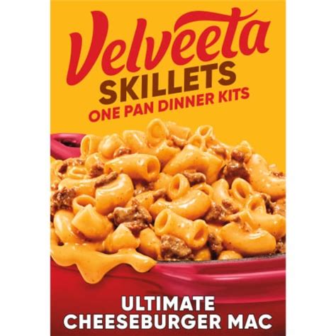 Velveeta Skillets Ultimate Cheeseburger Mac One Pan Dinner Kit 128 Oz