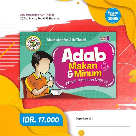 Jual Adab Makan Dan Minum Sesuai Tuntunan Nabi Seri 2 Shopee Indonesia