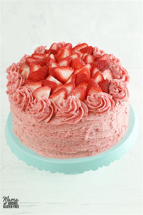 Gluten Free Strawberry Cake Mama Knows Gluten Free