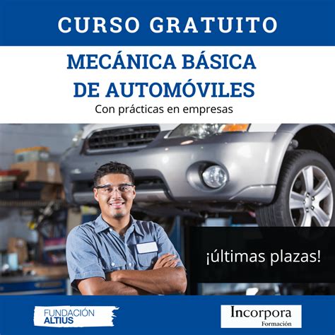 Curso de mecánica básica de automóviles Formación Incorpora