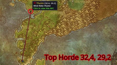 Stranglethorn Vale Flight Master Location Wow Classic Horde And