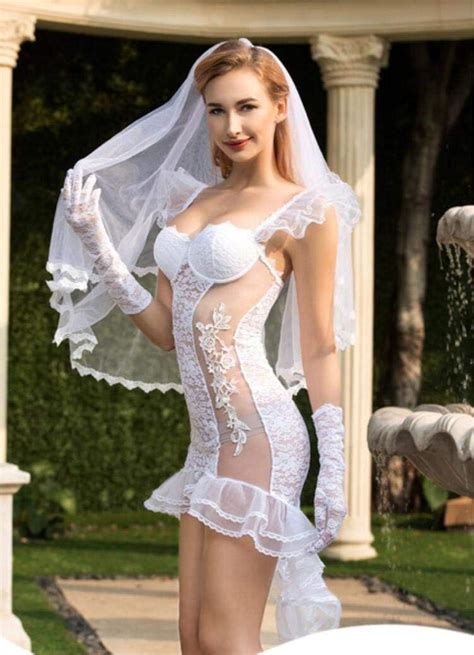 Amazon Co Jp Women Sexy Lingerie Bride Porn Wedding Dress Costume Role Play Hot Sexy Underwear