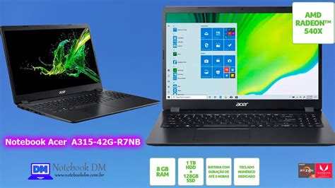 Acer É Bom Notebook - Notebook Acer A315-42G-R7NB é bom para trabalhar SSD NVME RYZEN