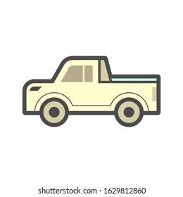 pickup truck accessory tonneau cover bed stock vector royalty