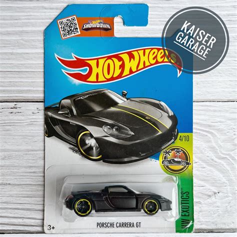 Hot Wheels Porsche Carrera GT Black Blister Crack Hobbies Toys Toys Games On Carousell
