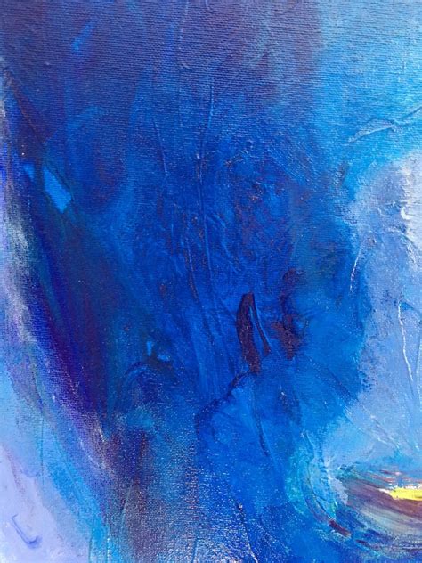 Unknown - All Blue, Abstract Oil Painting, Signed For Sale at 1stDibs ...