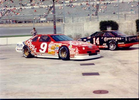 Bill Elliott And Aj Foty Nascar Race Cars Nascar Cars Ford Racing