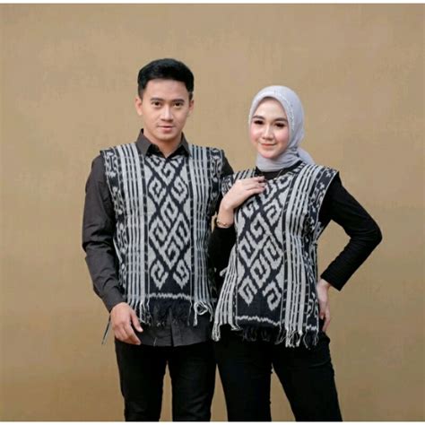 Jual Vest Rompi Tenun Unisex Couple Set Tenun Baju Tenun Baju Kondangan Shopee Indonesia