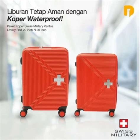 Promo Swiss Military Koper Luggage Inch Inch Terbaik Solio