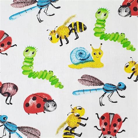 Insect Fabric Etsy