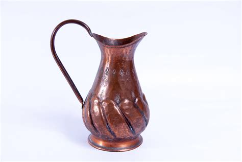 Vintage Copper Pitcher Copper Flower Vase Copper Watering Can