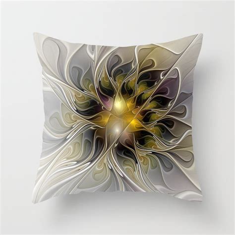 Abstract Beauty Modern Fractals Art Throw Pillow By Gabiw Art Society6