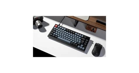 Keychron V Knob Gaming Tastatur Schwarz Blaugrau DE Layout Keychron K Pro Red Hot Swap RGB