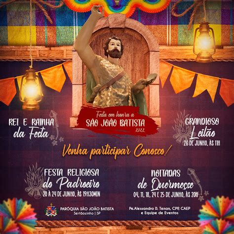 Festa De S O Jo O Batista Em Sert Ozinho Arquidiocese De Ribeir O Preto