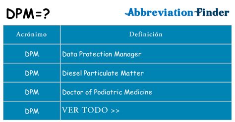 O Que Significa Dpm