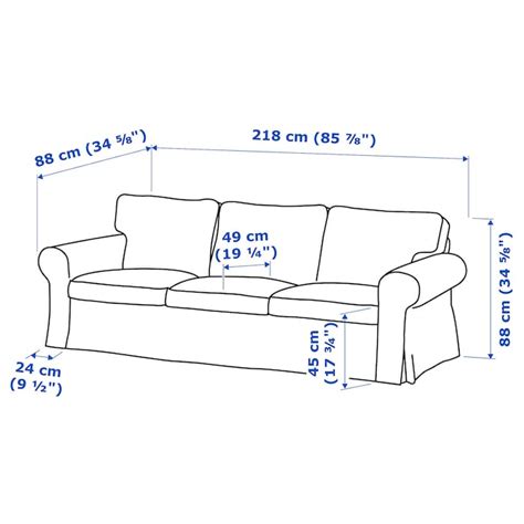 Ektorp 3 Seater Sofa Hakebo Grey Green Ikea