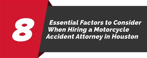 8 Essential Factors To Consider When Hiring A Motorcycle Accident