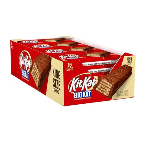 Amazon.com : KIT KAT BIG KAT Milk Chocolate Wafer King Size, Candy Bars ...