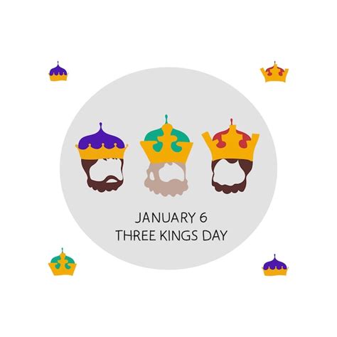 Premium Vector Free Vector Three Kings Day 6 January Vector Illustration