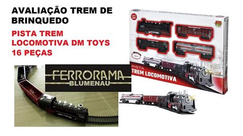 AVALIAÇÃO TREM DE BRINQUEDO ESTILO FERRORAMA PISTA TREM LOCOMOTIVA DM