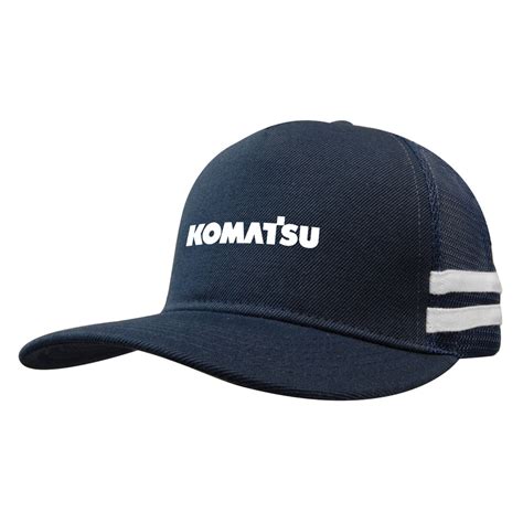 komatsu striped trucker cap komatsu  zealand retail