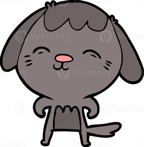 Happy Cartoon Dog Drawing 46879144 Png