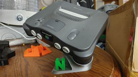 STL File Nintendo 64 Console Dunk Stand 3D Printing Template To