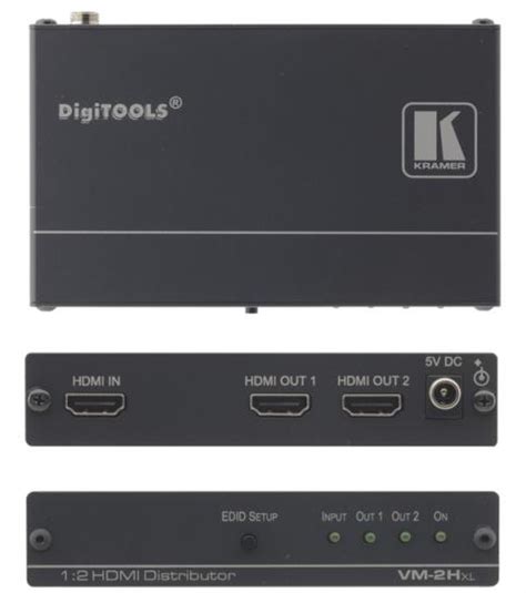 Делитель HDMI сигнала 1->2 Kramer VM-2H XL | Music Max Group