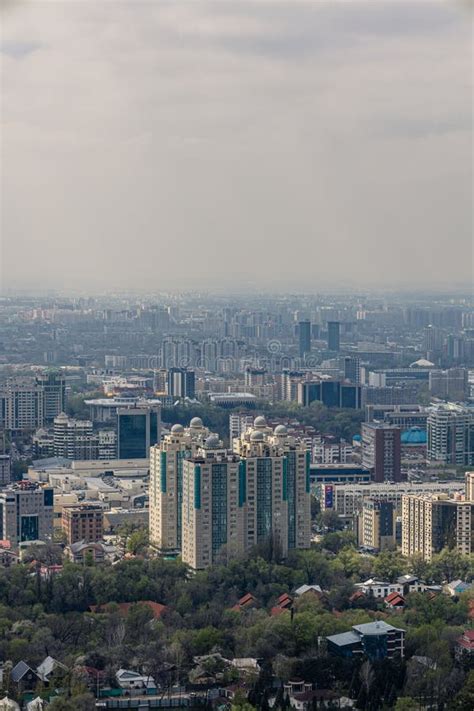 View Of The City Almaty Republic Of Kazakhstan Central Asia