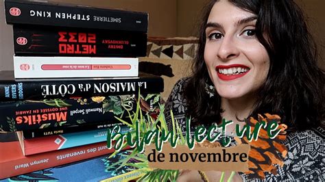 Bilan Lecture De Novembre Black November Livres Lus Youtube