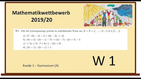 Mathematikwettbewerb Hessen Kl 8 2019 20 Lösungen zur Wahlaufgabe W1