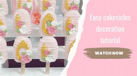 How To Decorate Cakesicles For A Baby Shower YouTube