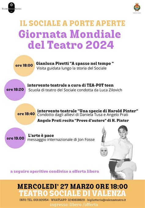 Il Sociale A Porte Aperte Giornata Mondiale Del Teatro Eventi