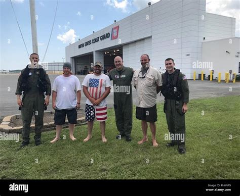 A Coast Guard Air Station Savannah MH 65 Dolphin Helicopter Crew