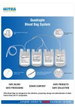 Poche De Sang Quadruple TAT MITRA Industries CPD CPDA 1 En PVC