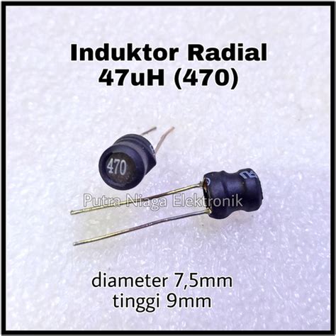 Jual Induktor Radial 47uH Kode 470 Lilitan Inductor 0 047mH Kota