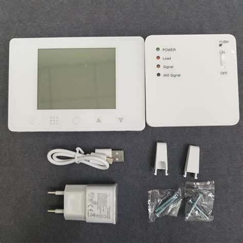 Wifi And Rf Wireless Room Thermostat For Gas Boiler Heating Or Water Floor Heating Remote Control