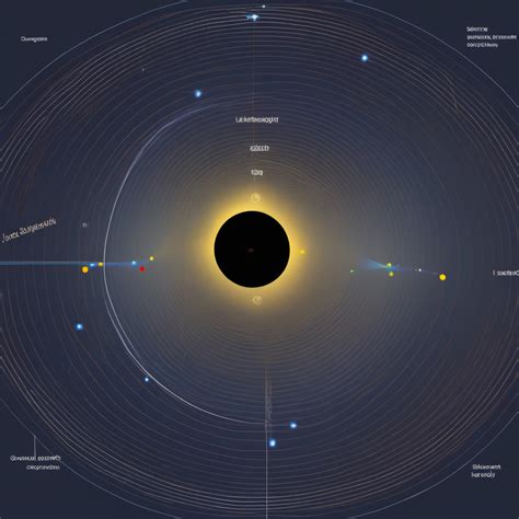 KREA AI Gravitational Lensing Diagram SVG