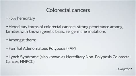 Ppt Hereditary Colorectal Cancer Syndromes Powerpoint Presentation