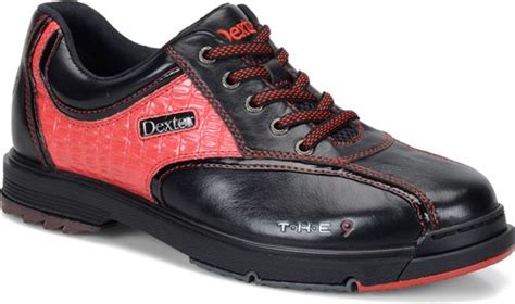 Dexter Mens THE 9 LE Black/Red Bowling Shoes + FREE SHIPPING