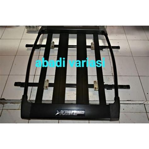 jual paket cross bar jepit roof rail rack platinum oval rushterios